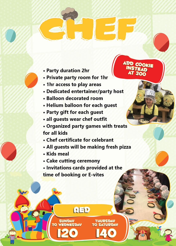 Chef Party Package