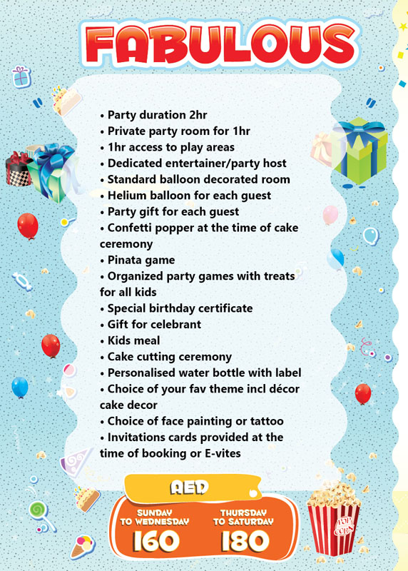 Fabulous Party Package